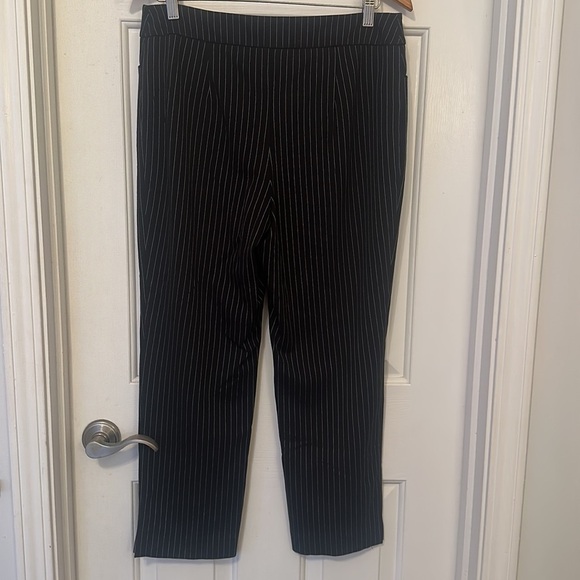 Chicos black pant white pinstripe size 8 - Picture 3 of 4